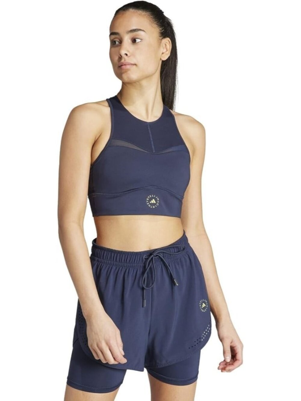 Adidas x Stella McCartney  IB5531 Truepurpose Training Crop Top Legend Ink (XS)